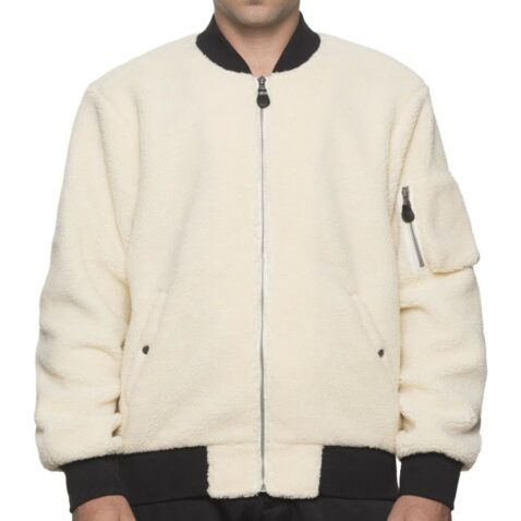 HUF Sherpa Bomber Jacket Natural
