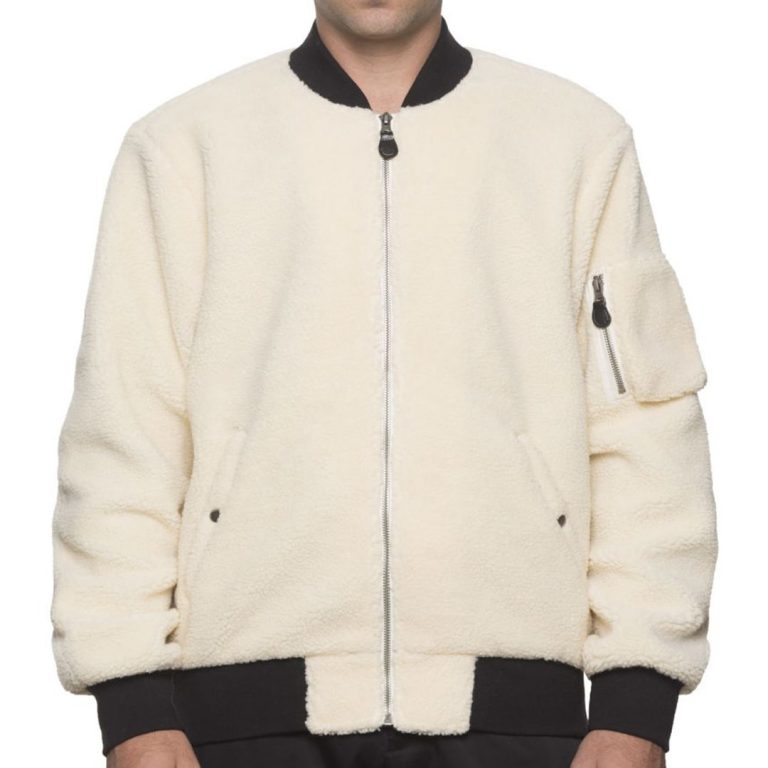 HUF Sherpa Bomber Jacket Natural