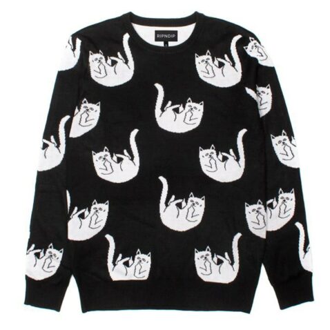Rip N Dip Falling For Nermal Knit Sweater Black