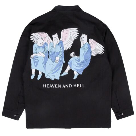 Rip N Dip Heaven And Hell Bomber Jacket Black