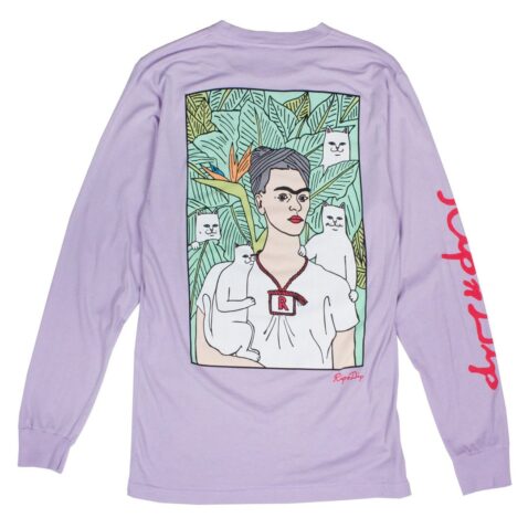 Rip N Dip Nermal Portrait Long Sleeve T-Shirt Powder Purple
