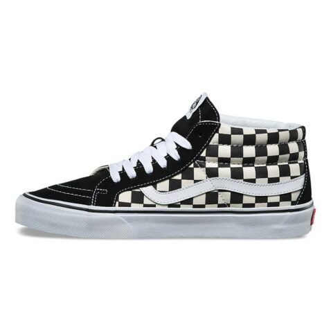 Vans Sk8-Hi Mid Reissue Shoe Checkerboard True White