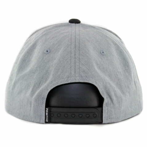 Primitive Slugger Snapback Hat Grey Heather