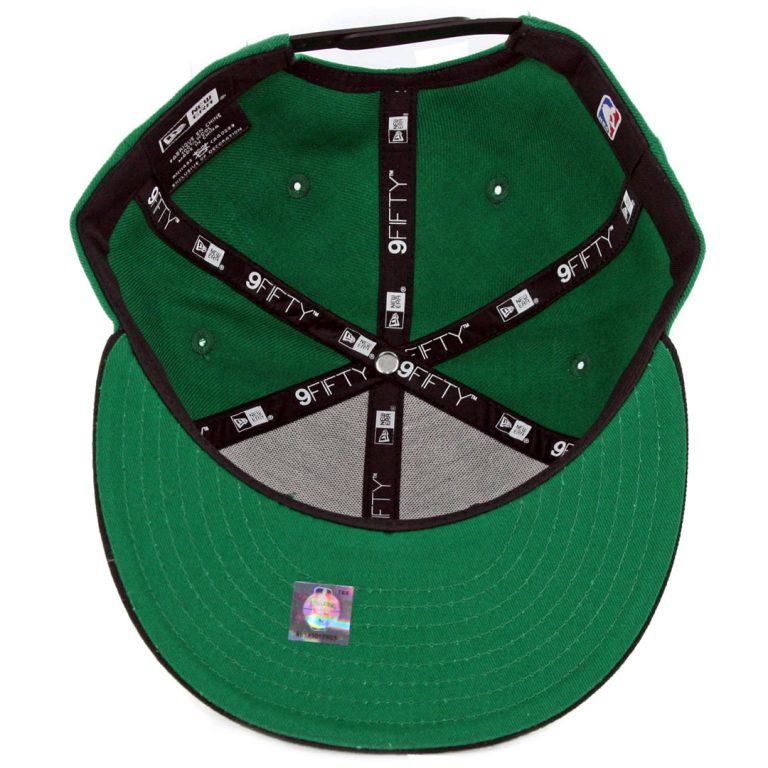 New Era 9Fifty Boston Celtics 2 Tone Snapback Hat Kelly Green Black-Inside New Era 9Fifty Boston Celtics 2 Tone Snapback Hat Kelly Green Black-Inside