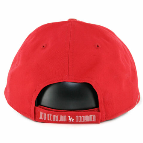 New Era 9Twenty Los Angeles Dodgers Scarlet Hook Strapback Hat Scarlet Red - Image 2