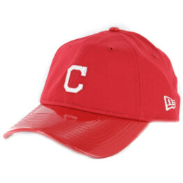 New Era 9Twenty Cleveland Indians Scarlet Hook Strapback Hat Scarlet Red