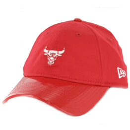 New Era 9Twenty Chicago Bulls Scarlet Hook Strapback Hat Scarlet Red