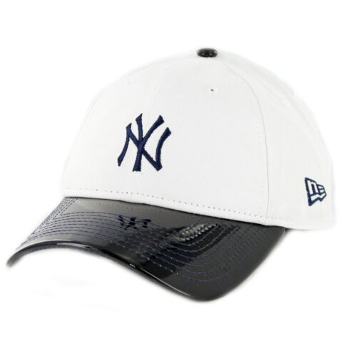 New Era 9Twenty New York Yankees Retro Hook Strapback Hat White Navy