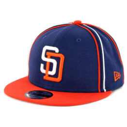New Era 9Fifty San Diego Padres Y2K Team Soutache Snapback Hat Navy Orange