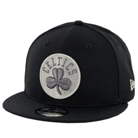 New Era 9Fifty Boston Celtics Metallic Clover Snapback Hat Black