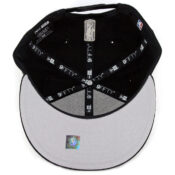 New Era 9Fifty Boston Celtics Metallic Clover Snapback Hat Black-Inside