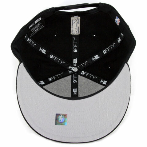 New Era 9Fifty Boston Celtics Metallic Clover Snapback Hat Black - Image 3