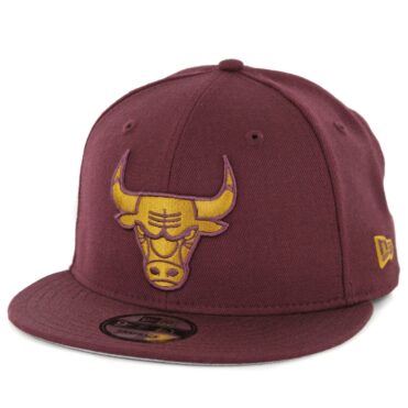 New Era 9Fifty Chicago Bulls Snapback Hat Maroon
