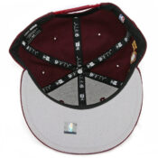 New Era 9Fifty Chicago Bulls Snapback Hat Maroon-Inside