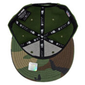 New Era 9Fifty CTO Oakland Raiders Snapback Hat Rifle Green Woodland Camo-Inside