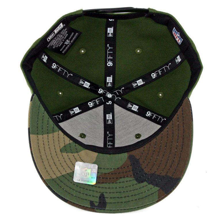 New Era 9Fifty CTO Oakland Raiders Snapback Hat Rifle Green Woodland Camo-Inside New Era 9Fifty CTO Oakland Raiders Snapback Hat Rifle Green Woodland Camo-Inside