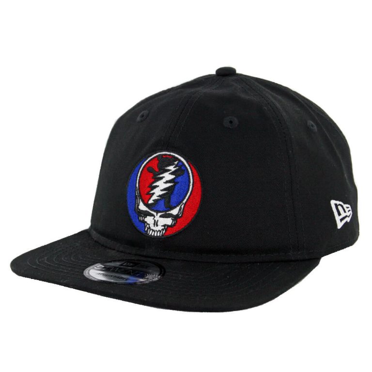 Grizzly x Grateful Dead Grizz Your Face Snapback Hat Black