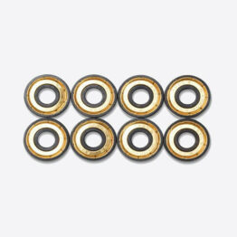 Diamond Supply Co Rings Hella Fast ABEC5 Skateboard Bearings Gold