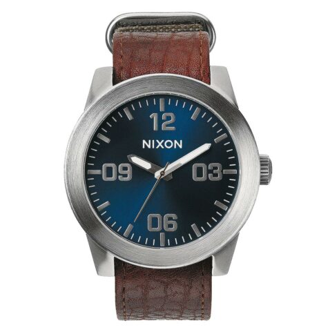 Nixon Corporal Watch Brown Blue Sunray