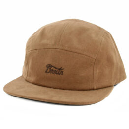 Brixton Potrero 5 Panel Strapback Hat Dark Khaki