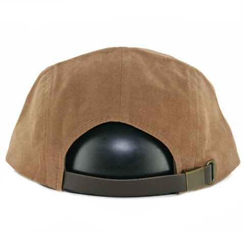 Brixton Potrero 5 Panel Strapback Hat Dark Khaki - Image 2