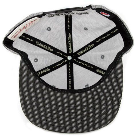 Mitchell & Ness Los Angeles Galaxy Space Knit Snapack Hat Silver Charcoal
