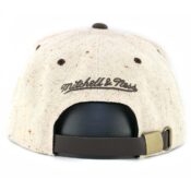 Mitchell & Ness Los Angeles Lakers The Natural Strapback Hat Tan Brown-Back
