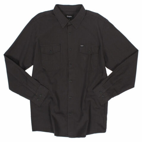 Brixton Davis Long Sleeve Woven Shirt Black