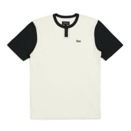 Brixton Potrero Henley T-Shirt Off White Black