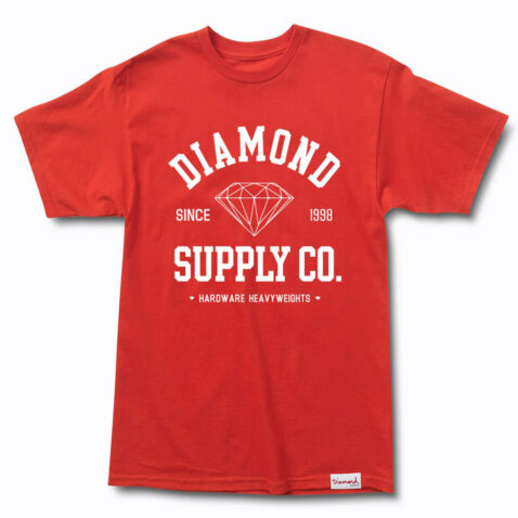 Diamond Supply Co Athletic T-Shirt Red