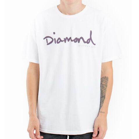 Diamond Supply Co OG Script FA17 T-Shirt White