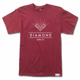 Diamond Supply Co Radiance T-Shirt Burgundy