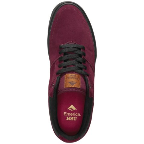 Emerica The HSU Low Vulc Shoe Burgundy