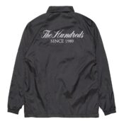 The Hundreds Rich Coaches Jacket Black-Back