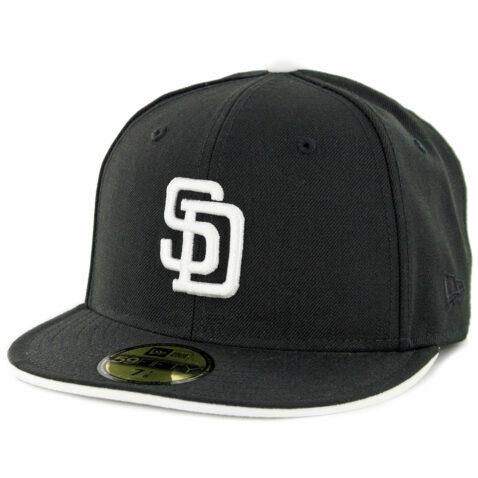 New Era 59Fifty San Diego Padres Turn Ahead The Clock Cooperstown Fitted Hat Black