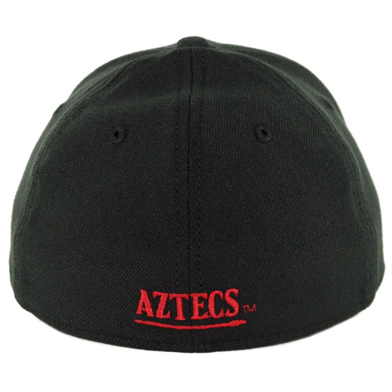 New Era 39Thirty San Diego State University Aztecs Stretch Fit Hat Black-Back New Era 39Thirty San Diego State University Aztecs Stretch Fit Hat Black-Back