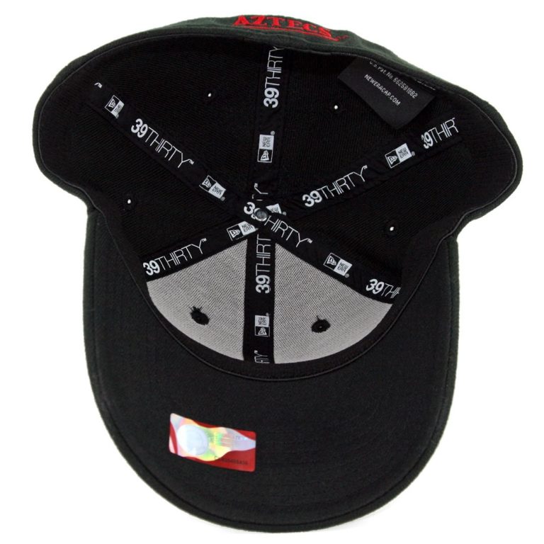 New Era 39Thirty San Diego State University Aztecs Stretch Fit Hat Black-Inside New Era 39Thirty San Diego State University Aztecs Stretch Fit Hat Black-Inside