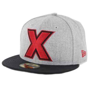 New Era 59Fifty Tijuana Xolos “X” Logo Fitted Hat Heather Grey Red Black