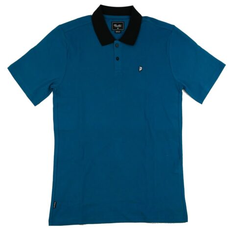 Primitive Dirty Polo Shirt Rich Cyan