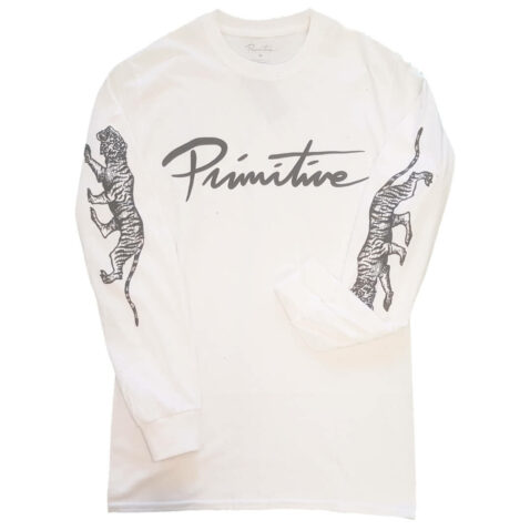 Primitive Nuevo Tiger Long Sleeve T-Shirt White