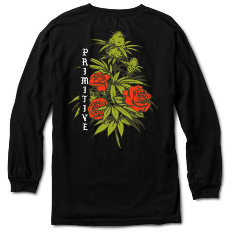 Primitive Rosebud Long Sleeve T-Shirt Black