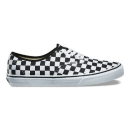 Vans Authentic Checkerboard Shoe Black True White