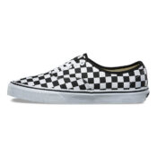 Vans Authentic Checkerboard Shoe Black True White-Side