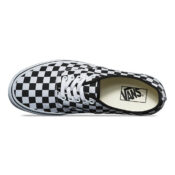 Vans Authentic Checkerboard Shoe Black True White-Top
