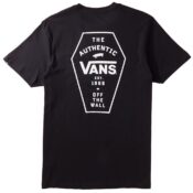Vans Coffin Lockup Pocket T-Shirt Black-Back