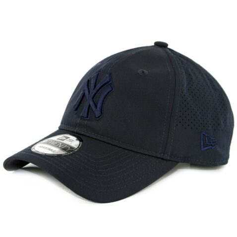 New Era 9Twenty New York Yankees Performance Tone Strapback Hat Dark Navy