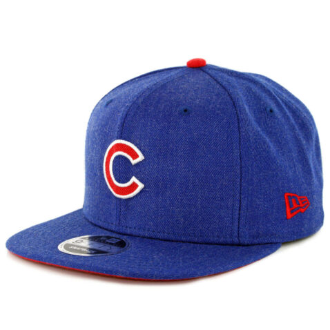 New Era 9Fifty Chicago Cubs Heather Hype Snapback Hat Heather Royal Blue