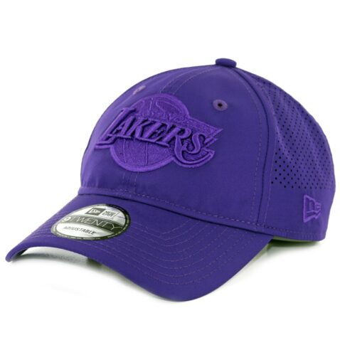 New Era 9Twenty Los Angeles Lakers Performance Tone Strapback Hat Purple