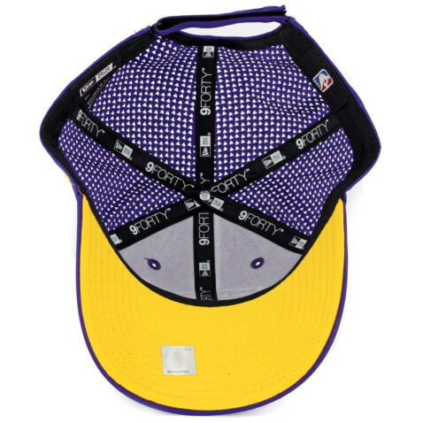 New Era 9Forty Los Angeles Lakers Performance Pivot Two Strapback Hat Purple