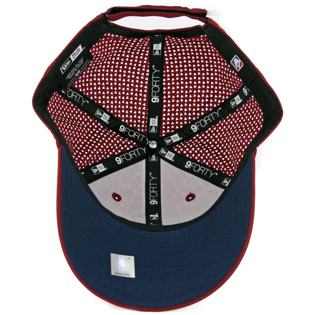 New Era 9Forty Cleveland Cavaliers Performance Pivot Two Strapback Hat Burgundy New Era 9Forty Cleveland Cavaliers Performance Pivot Two Strapback Hat Burgundy - Image 3